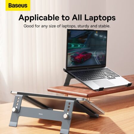 Baseus Support Ordinateur Portable Réglable Baseus Original – Support PC Ergonomique Aluminium | Disponible à Abidjan Livraison Rapide