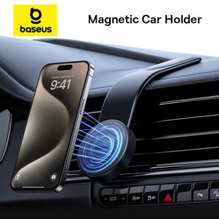 Support Magnétique Voiture Baseus PrimeTrip CO2 Air Original – Fixation Adhésive Ultra Stable | Disponible à Abidjan Livraison Rapide
