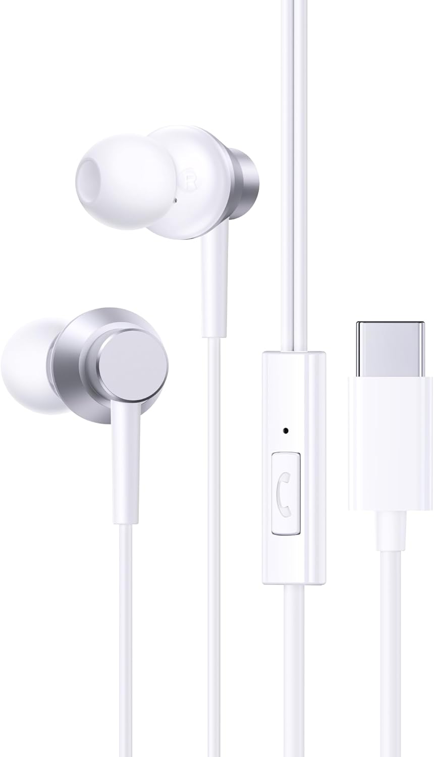 Écouteurs intra-auriculaires filaires Baseus USB-C blanc A00164300213-Z1 – Image 8