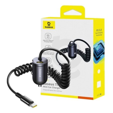 Chargeur de voiture Baseus Tiny Star Mini (câble USB-C inclus) 30 W Noir cosmique C00035001121-00