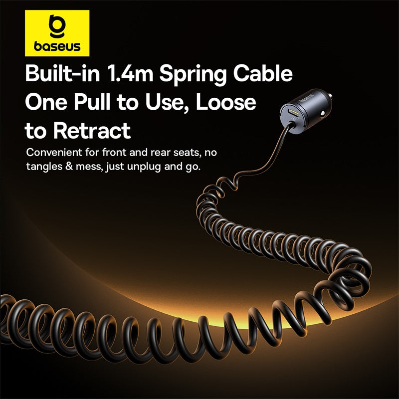 Chargeur de voiture Baseus Tiny Star Mini (câble USB-C inclus) 30 W Noir cosmique C00035001121-00 – Image 5