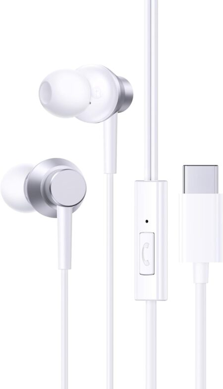 Écouteurs intra-auriculaires filaires Baseus Encok CZ11 Type-C avec micro - BLANC - A00164300213-Z1