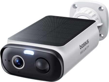 Caméra extérieure Baseus Security S1 Lite – Résolution 2K, étanchéité IP66, vision nocturne, détection de mouvement, audio bidirectionnel, surveillance Wi-Fi avec contrôle via application