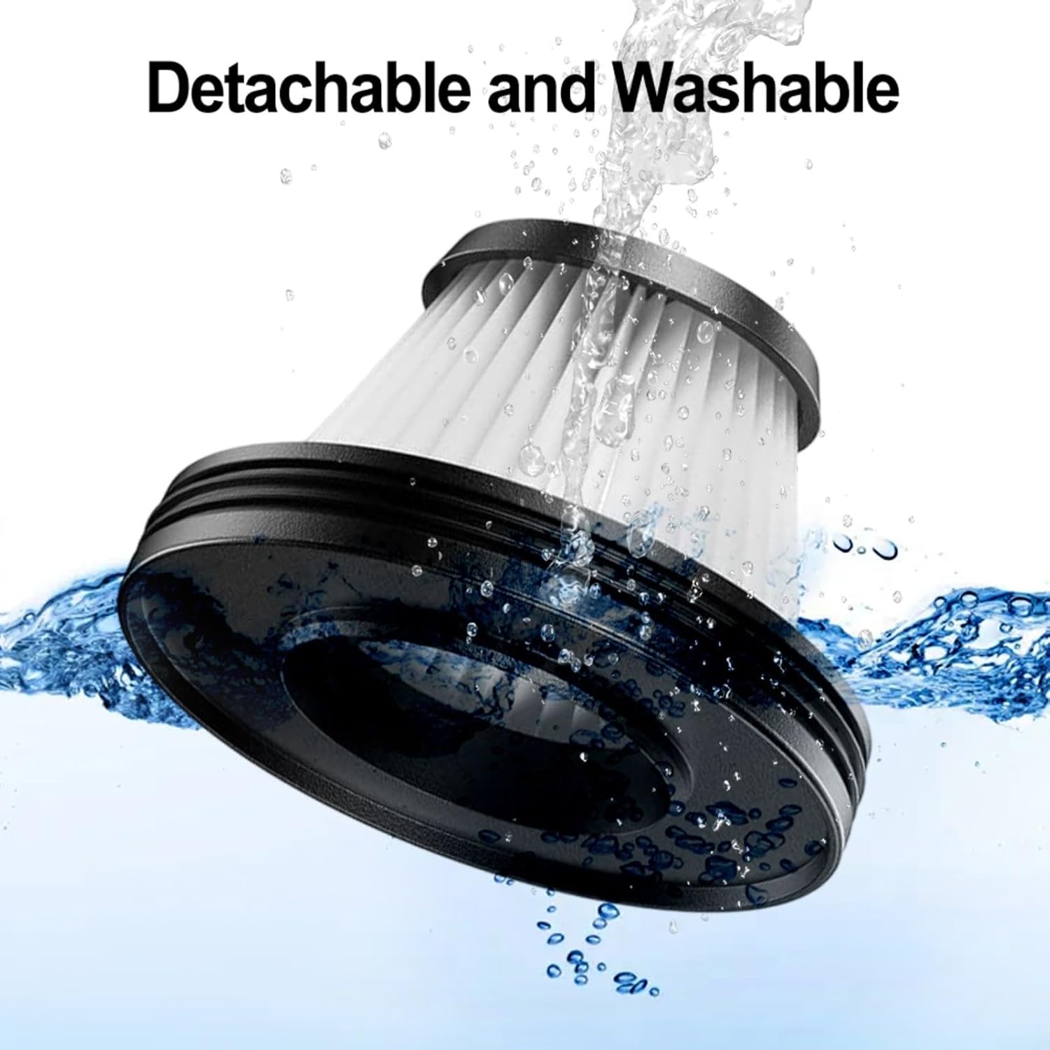 Lot de 2 filtres de rechange pour aspirateur à main Baseus A2 Pro, accessoires d'éléments filtrants, plastique – Image 4