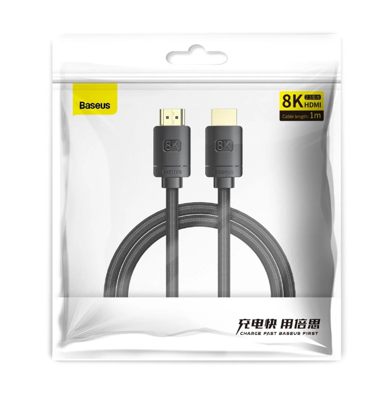 Câble adaptateur HDMI 8K vers HDMI 8K Baseus haute définition 1m CAKGQ-J01 – Image 7